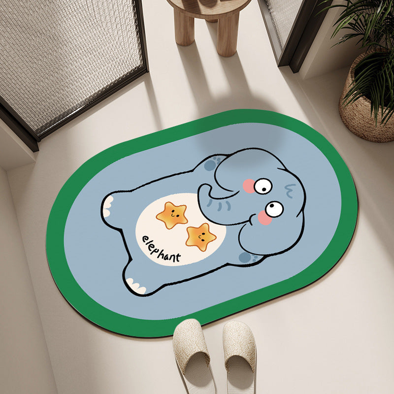 Cartoon Character Bathroom Mat