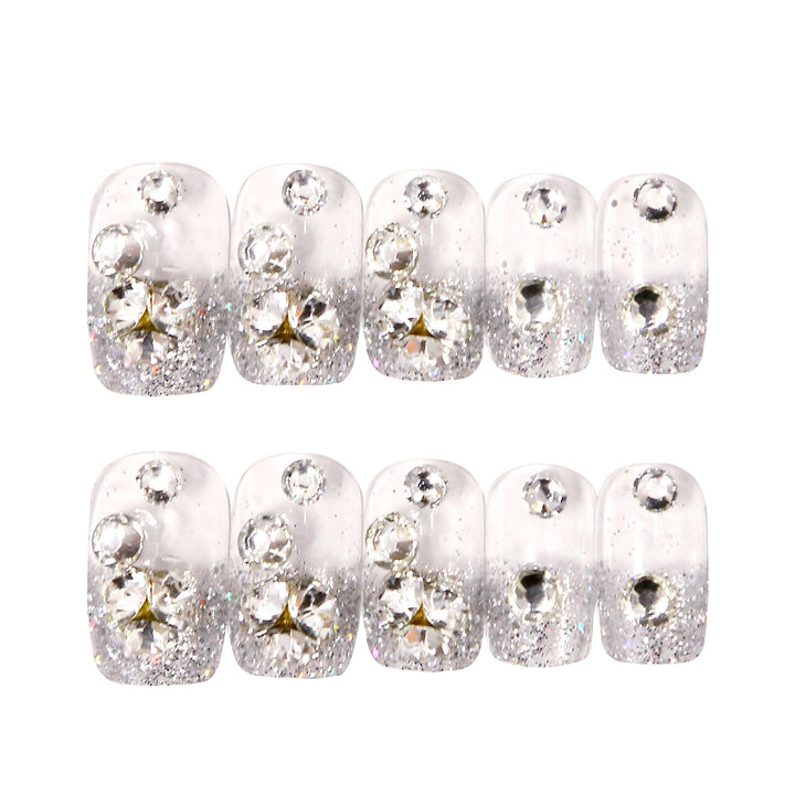 Rhinestone-Encrusted Press-On Nail Art Kit Stornfield