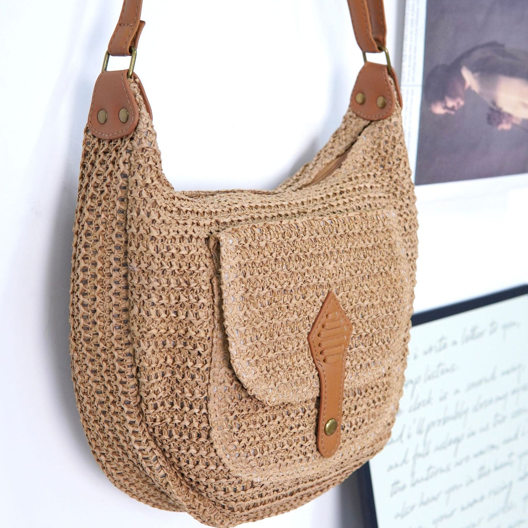 Shoulder bag with leather accents Stornfield
