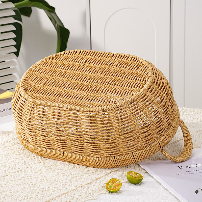 Decorative Round Woven Storage Basket Stornfield