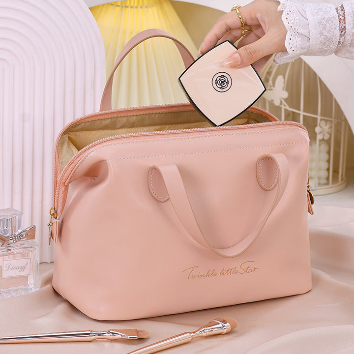 Cosmetic transport bag made of high-quality synthetic leather with stylish design Stornfield