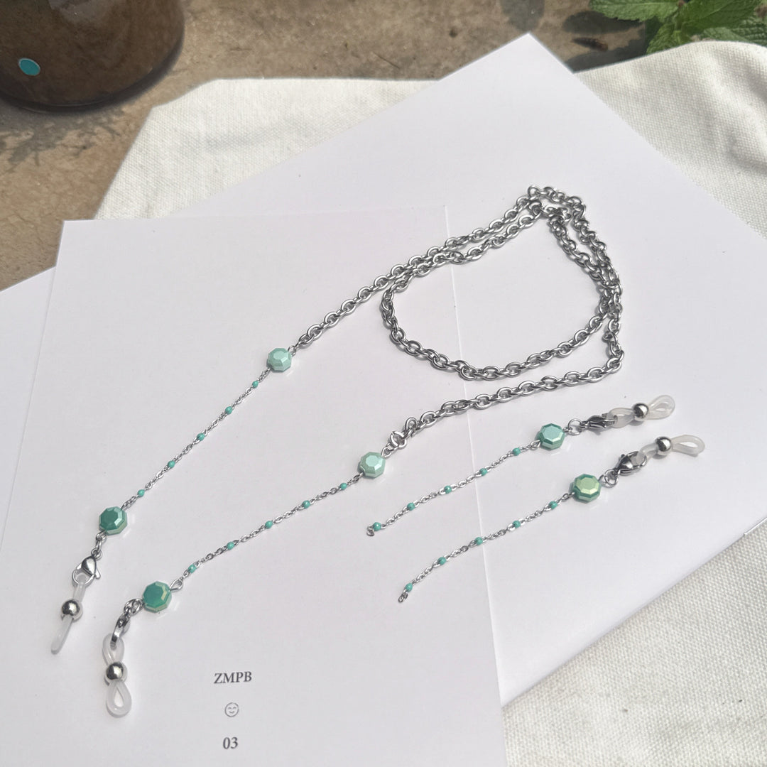 Decorative Chain Necklace with Beaded Accents Stornfield