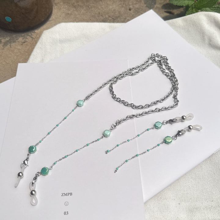 Decorative Chain Necklace with Beaded Accents Stornfield