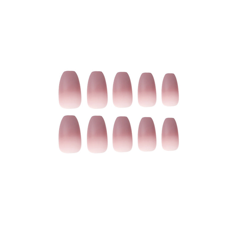 Artistic nail extensions with matte ombre effect Stornfield