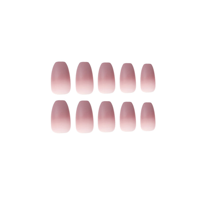 Artistic nail extensions with matte ombre effect Stornfield