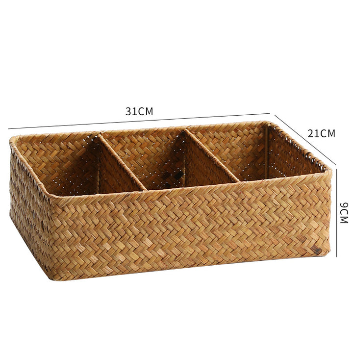 Unisex Practical Storage Basket with Three Compartments Stornfield