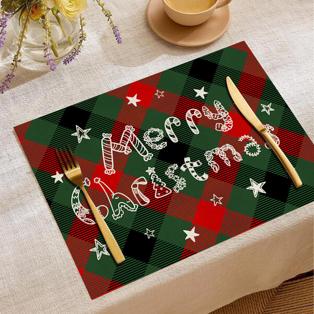 Festive Christmas-Themed Placemats