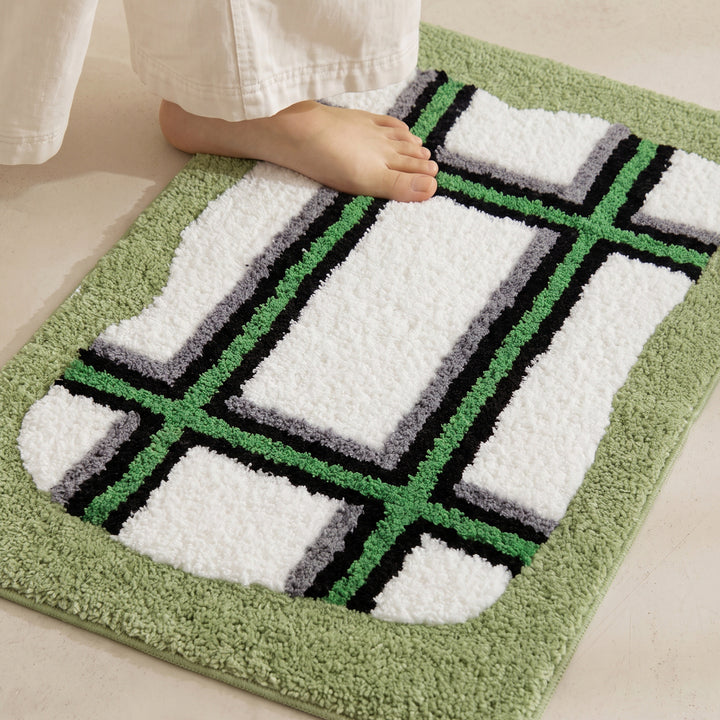 Plush Textured Bathroom Rug