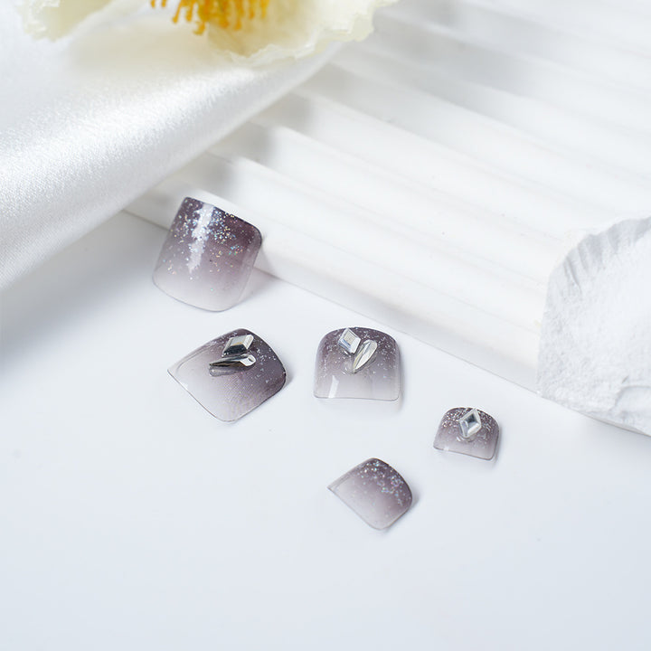 Glamorous Glitter Ombre Press-On Nail Set Stornfield