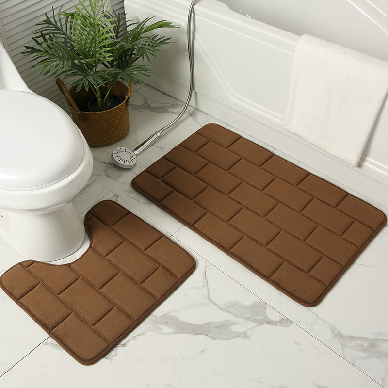 Cushioned Bathroom Mat Set