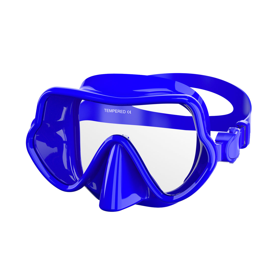 Diving mask with comprehensive field of vision and comfortable silicone border Stornfield