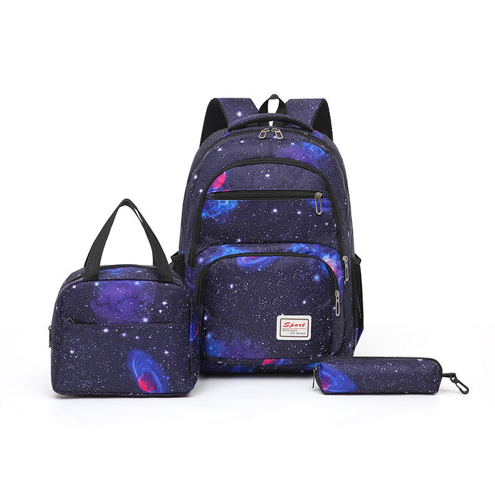 Galaxy pattern school backpack set Stornfield