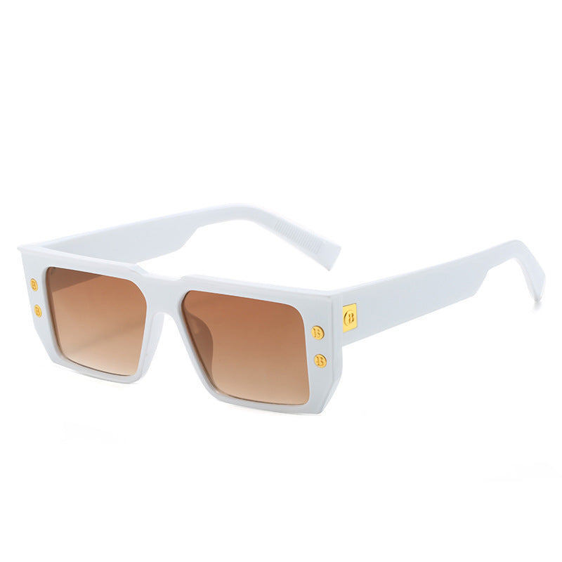 Women's fashionable clear glasses with golden accents Stornfield