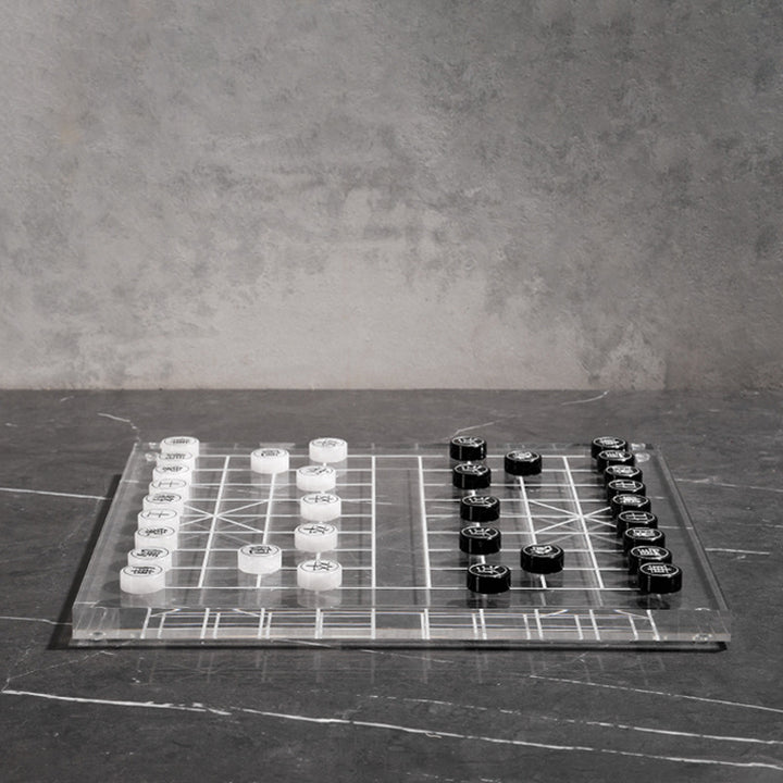 Modern Transparent Board Game Set