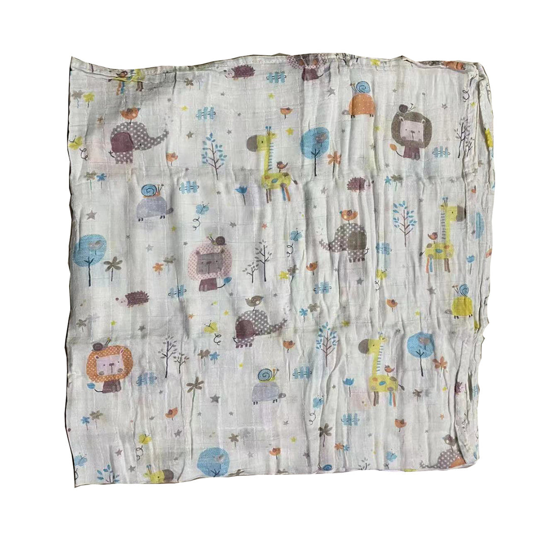 Cotton Muslin Baby Blanket with Heart Pattern Stornfield