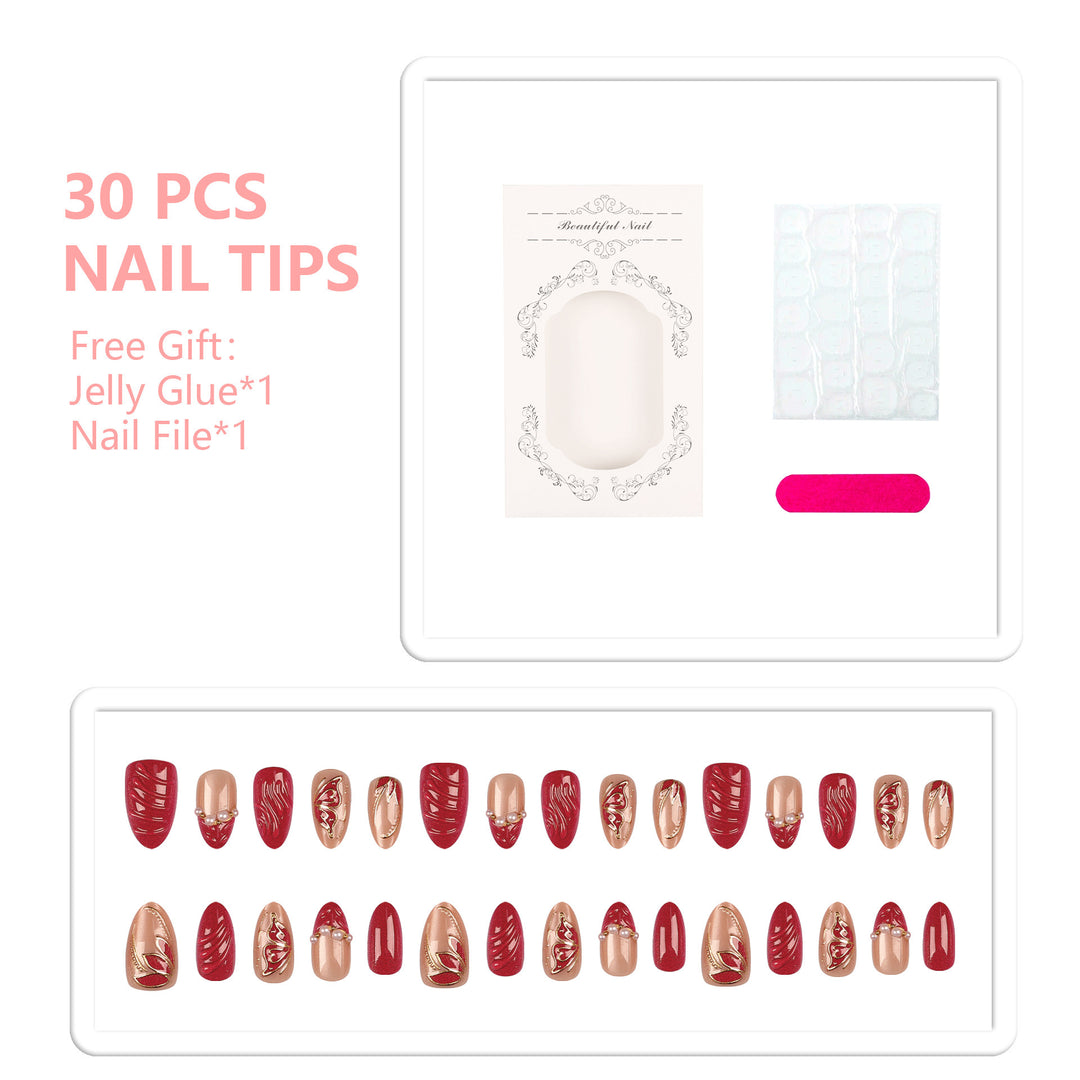Elegant Press-On Nail Art Set  1790956123