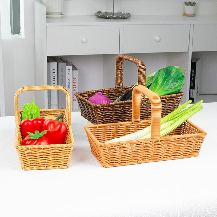 Handcrafted Wicker Storage Caddy Stornfield