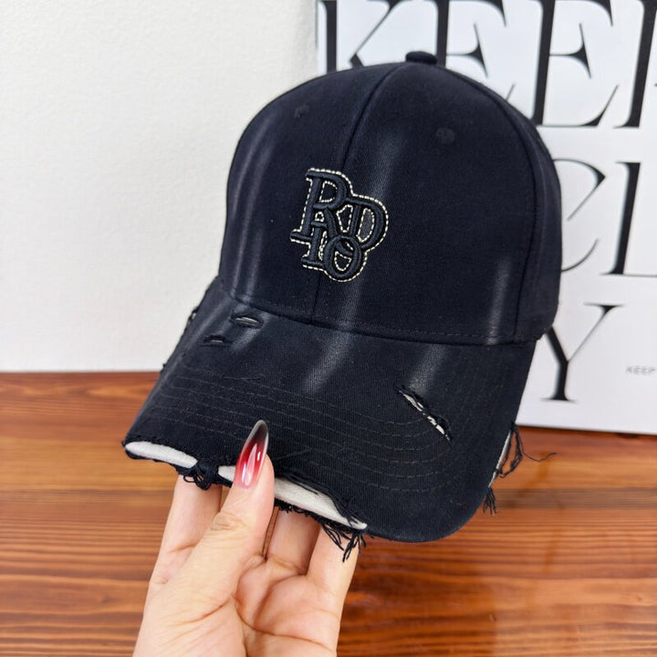 Women's Distressed Classic Cotton Baseball Cap Stornfield