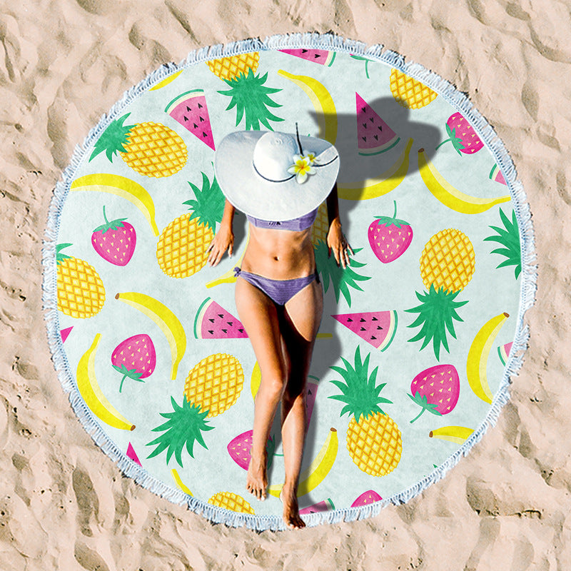 Rundstrand towel with unique sunset design Stornfield