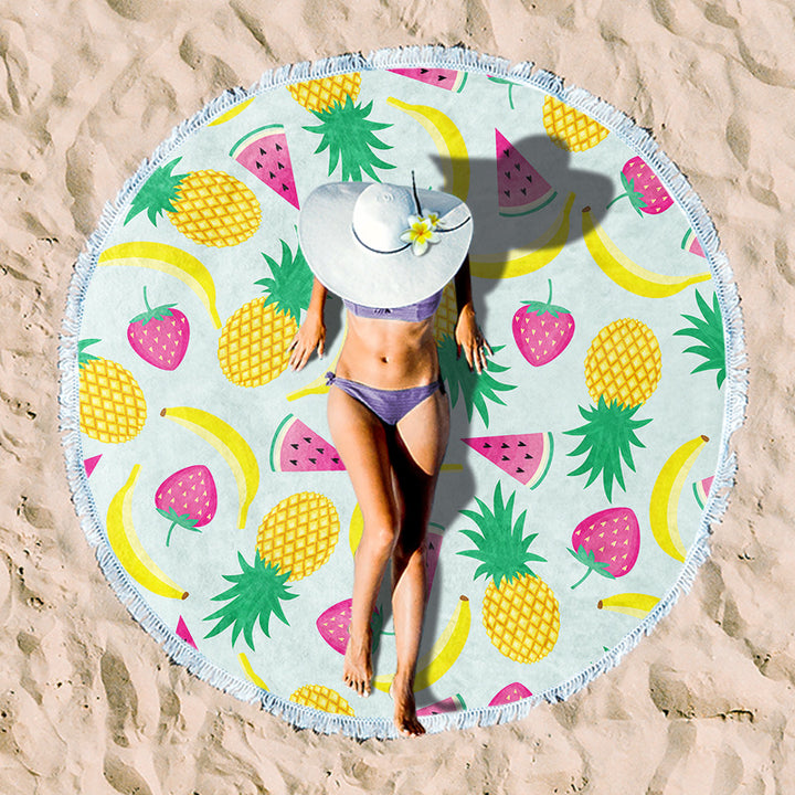 Rundstrand towel with unique sunset design Stornfield