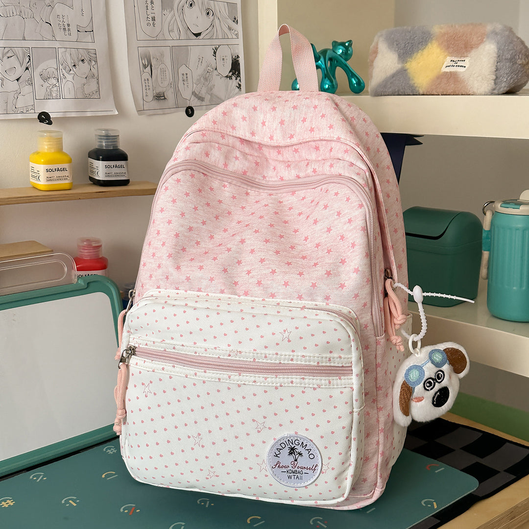 Playful Star-Patterned Backpack Stornfield 1791205809