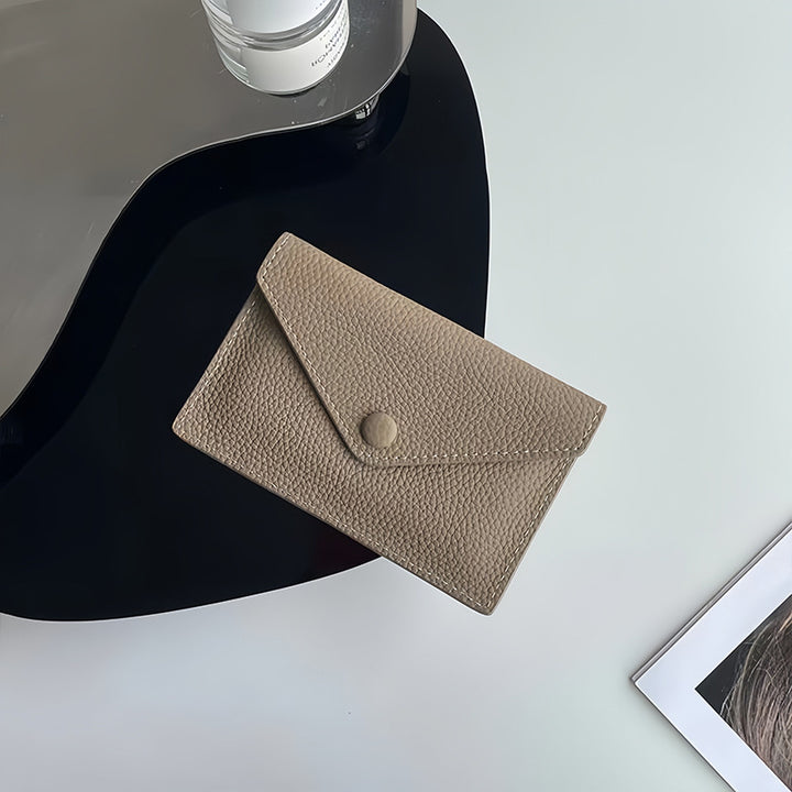 Textured Leather Card Holder Stornfield
