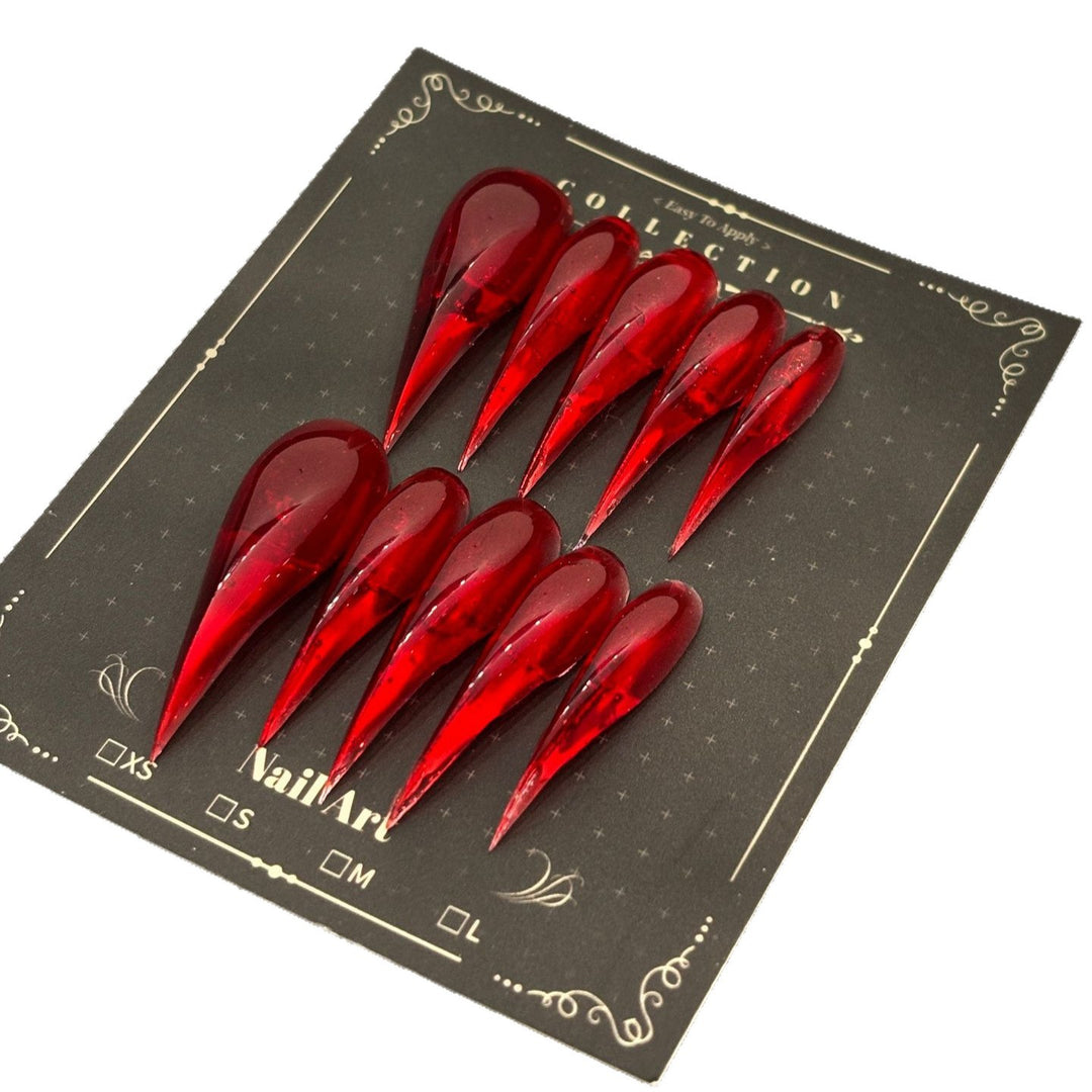Stiletto Press-On Nail Tips with Glossy Finish