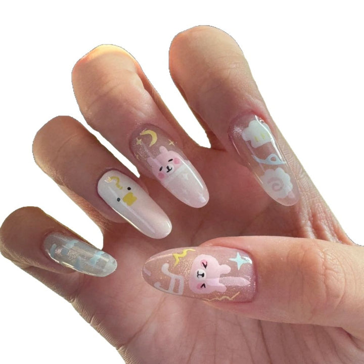 Stylish animal motif artificial nails Stornfield