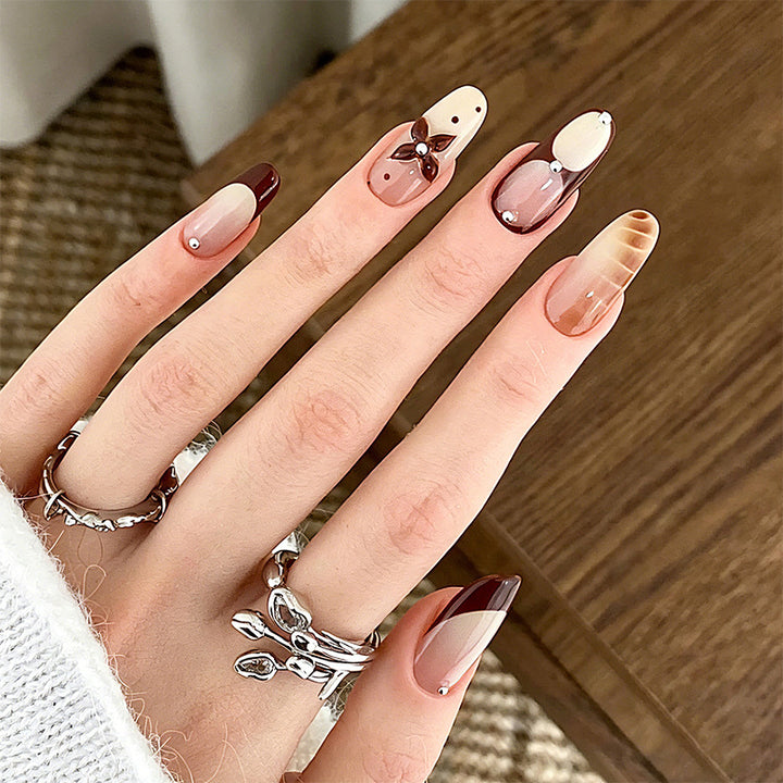 Elegant Artificial Nail Collection with Glitter Motifs Stornfield