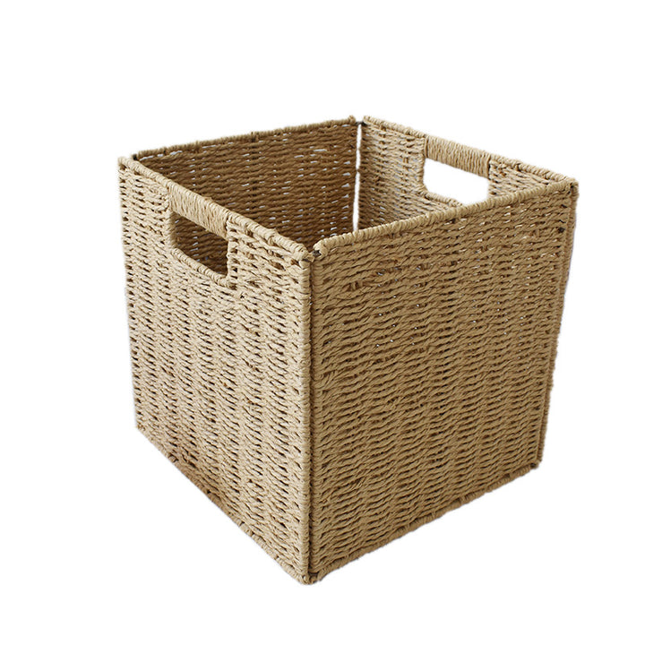 Rustic Woven Storage Bin Stornfield