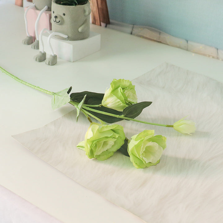 Realistic Faux Rose Floral Stem