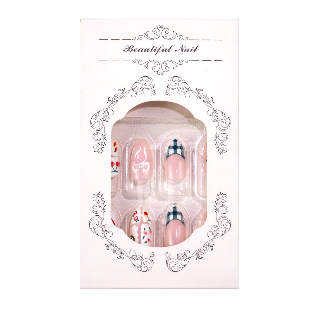 Artistic Floral Acrylic Nail Set