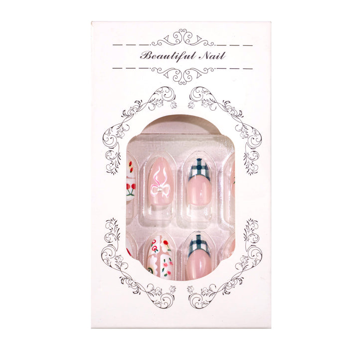 Artistic Floral Acrylic Nail Set