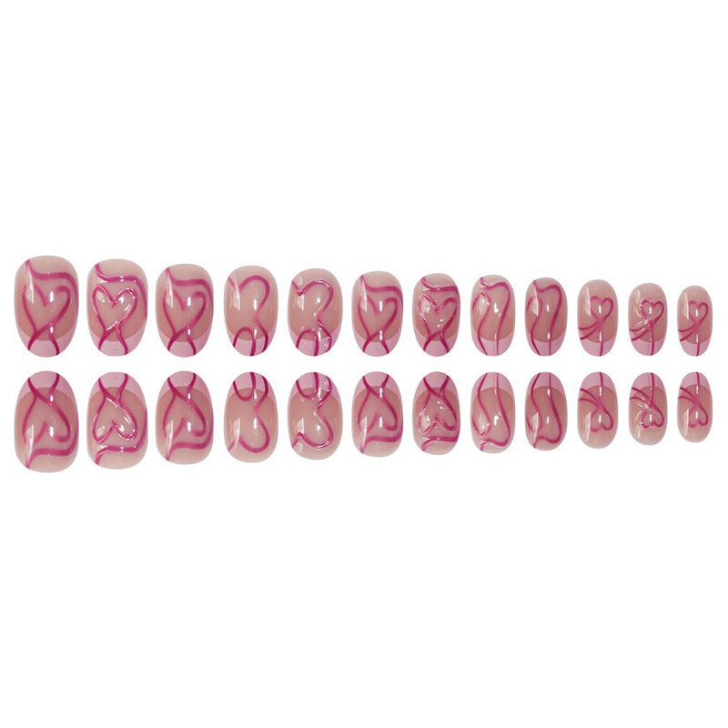 Artistic Heart Design Press-On Nails Stornfield