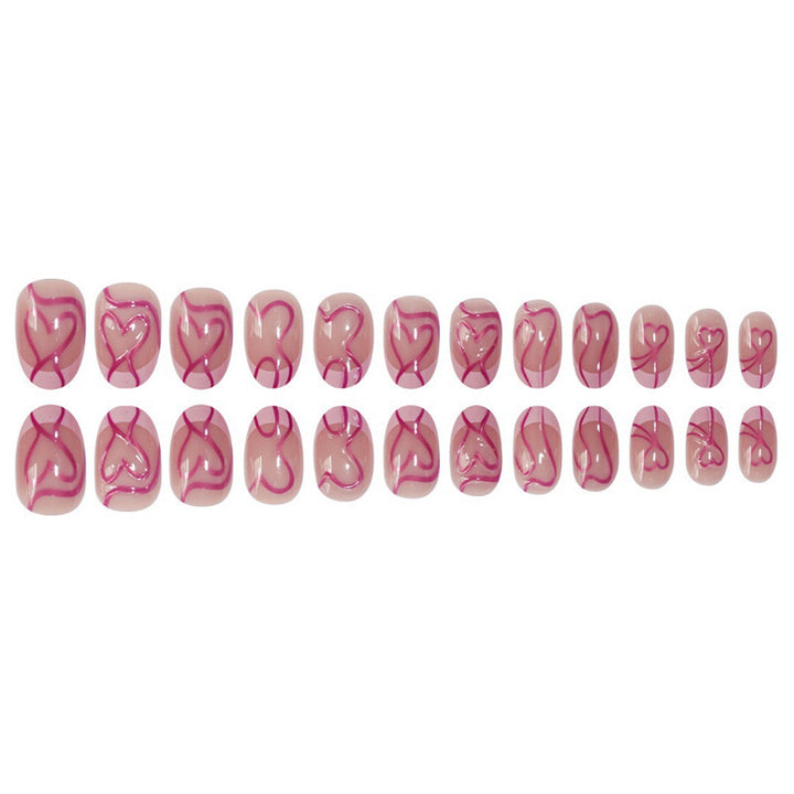 Artistic Heart Design Press-On Nails Stornfield