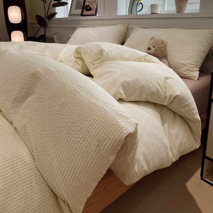 Textured Premium Duvet Cover Set