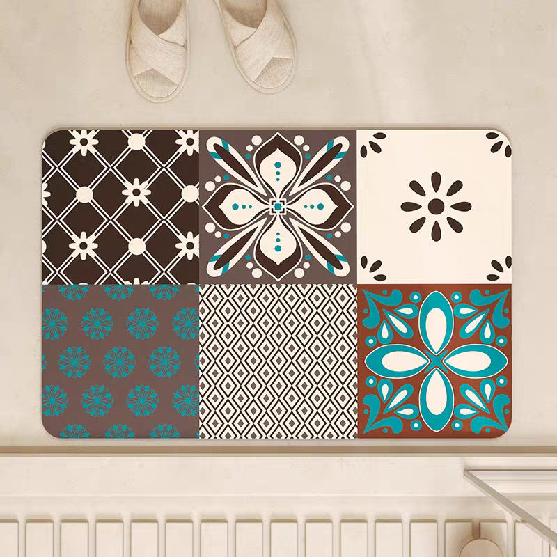 Artistic Mosaic Bath Mat