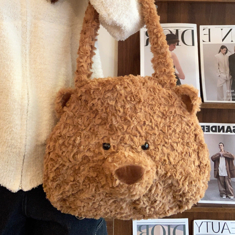 Plush Teddy Bear Shoulder Bag