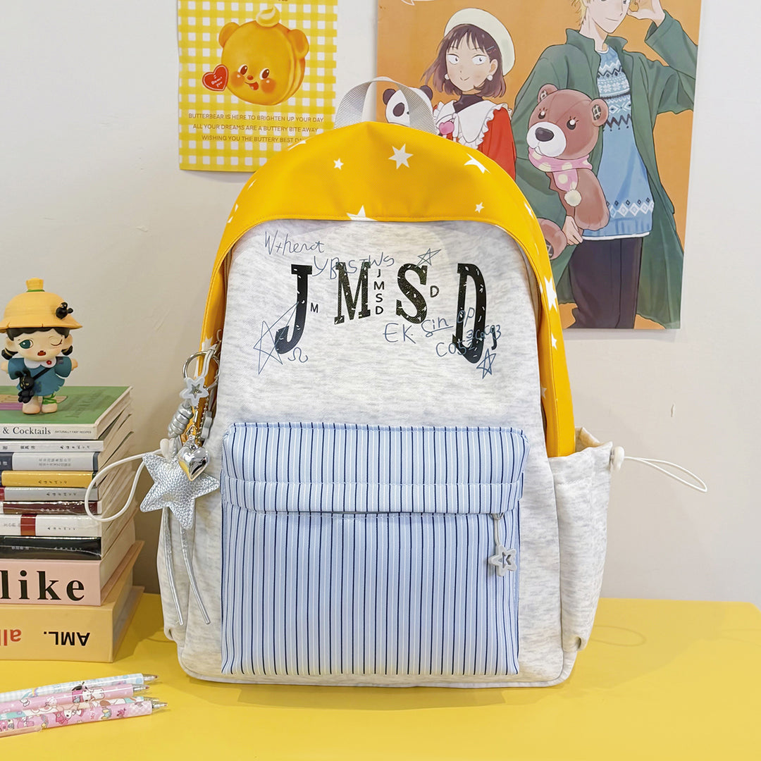 Casual Graphic-Print School Backpack