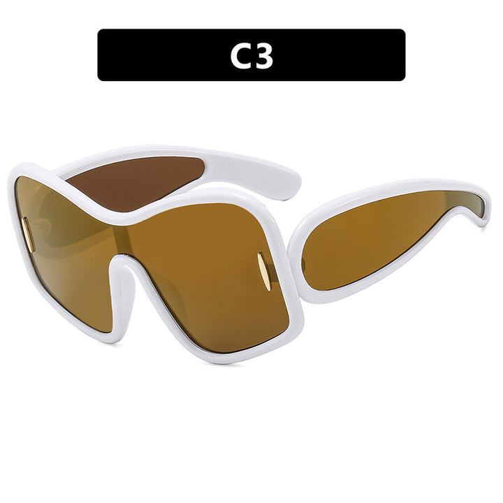 Women’s futuristic sunglasses with extra wide design and protective UV filter Stornfield