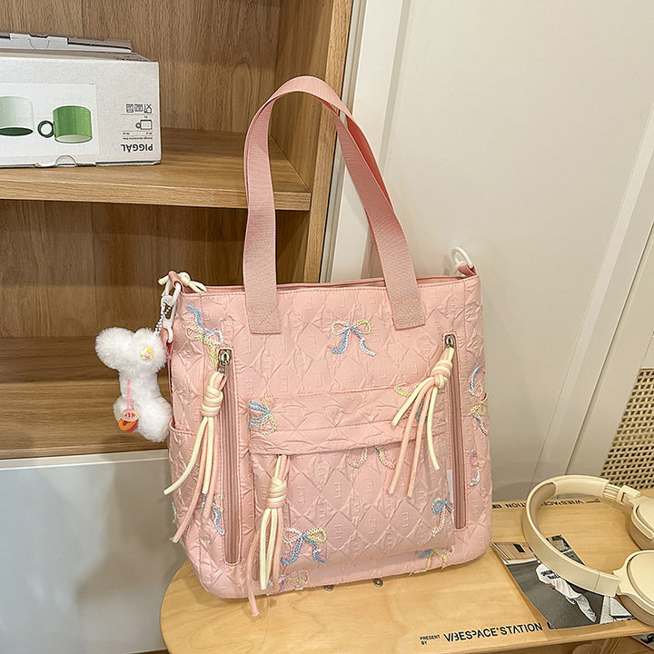 Quilted Bow-Detail Fashion Backpack Stornfield