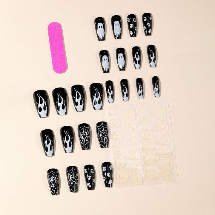 Halloween-Themed Acrylic Nail Set Stornfield