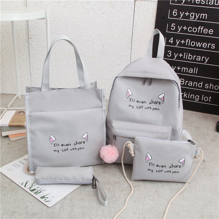 Cute Character Multi-Piece Backpack Set Stornfield