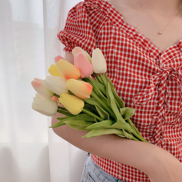 Lifelike Decorative Tulip Stem