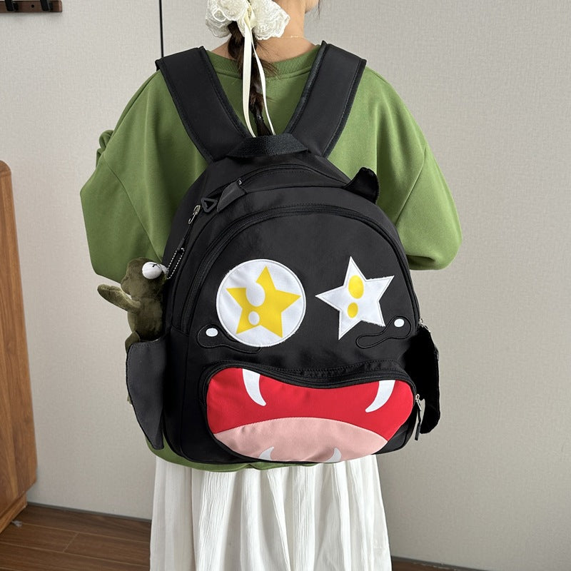 Playful plush backpack with animal face Stornfield