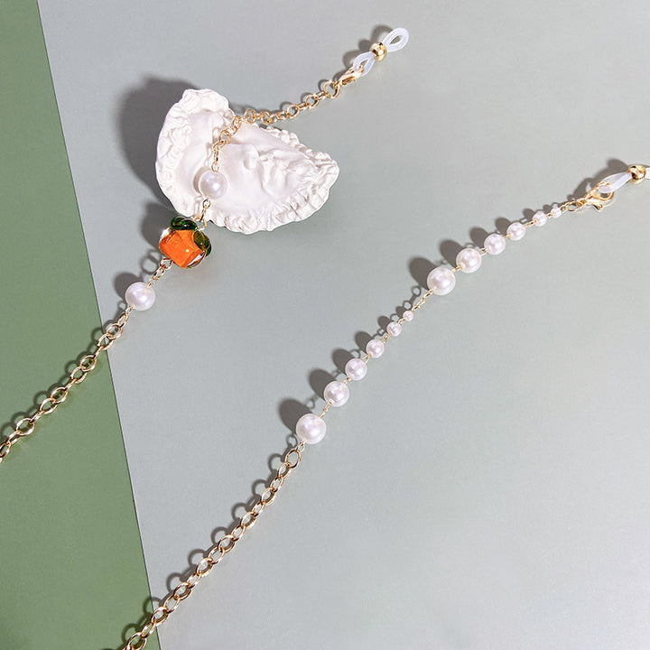 Elegant necklace with pearls and rubies Stornfield
