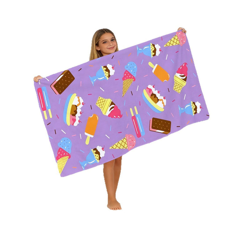 Beach towel with colorful horse motif Stornfield