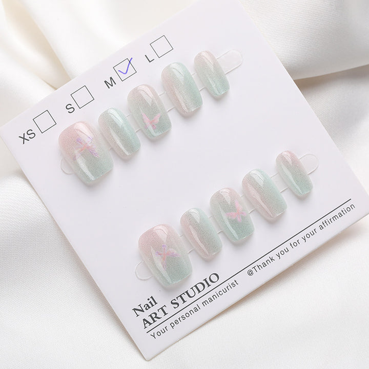 Shimmering Dragonfly Design Press-On Nails Stornfield