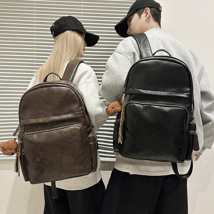 Vintage Leather Laptop Backpack Stornfield