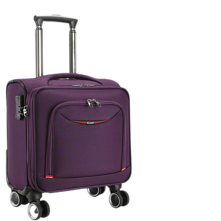 Hard-shell trolley suitcase with stable 360-degree wheels and integrated combination lock Stornfield